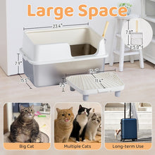 Load image into Gallery viewer, Stainless Steel Cat Litter Box with Lid