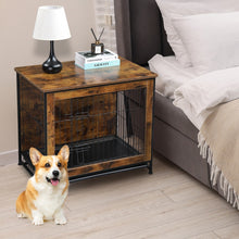Load image into Gallery viewer, Large Double Door Wooden Dog Cage Furniture