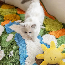 Load image into Gallery viewer, 3D Moss Rug Hand Tufted Wool Pet Rug for Living Room