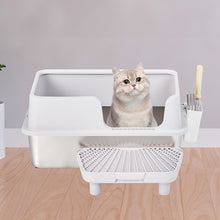 Load image into Gallery viewer, Stainless Steel Cat Litter Box with Lid