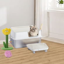 Load image into Gallery viewer, Stainless Steel Cat Litter Box with Lid
