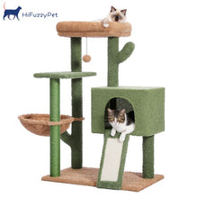 Load image into Gallery viewer, Cactus Cat Scratching Tree With Soft Hammock