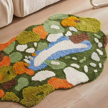 Load image into Gallery viewer, 3D Moss Rug Hand Tufted Wool Pet Rug for Living Room