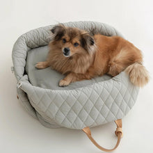 Load image into Gallery viewer, HiFuzzyPet Safety Dog Car Seat Bed with Seat Belt