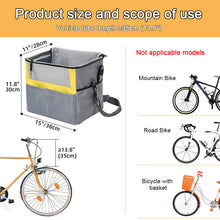 Load image into Gallery viewer, HiFuzzyPet 3-in-1 Removable Dog Bike Basket with Safety Buckle