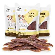 Load image into Gallery viewer, Tailfern Duck Jerky Dog Treats, High Protain Dog Training Treats