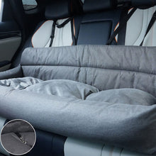 Load image into Gallery viewer, Large Travel Safety Dog Car Back Seat Bed with Seat Belt