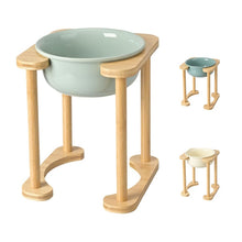 Load image into Gallery viewer, Elevated Dog Bowls with Bamboo Stand
