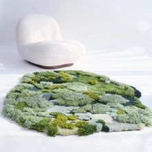 Load image into Gallery viewer, 3D Moss Rug Hand Tufted Wool Pet Rug for Living Room