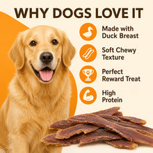 Load image into Gallery viewer, Tailfern Duck Jerky Dog Treats, High Protain Dog Training Treats