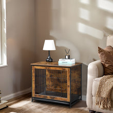 Load image into Gallery viewer, Large Double Door Wooden Dog Cage Furniture