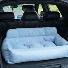 Load image into Gallery viewer, Large Travel Safety Dog Car Back Seat Bed with Seat Belt