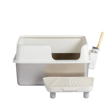Load image into Gallery viewer, Stainless Steel Cat Litter Box with Lid
