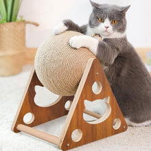 Load image into Gallery viewer, HiFuzzyPet Natural Sisal Rope Cat Scratching Ball Toy