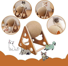 Load image into Gallery viewer, HiFuzzyPet Natural Sisal Rope Cat Scratching Ball Toy