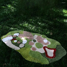 Load image into Gallery viewer, 3D Moss Rug Hand Tufted Wool Pet Rug for Living Room