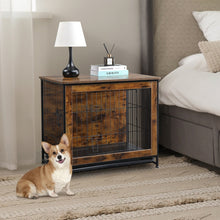Load image into Gallery viewer, Large Double Door Wooden Dog Cage Furniture