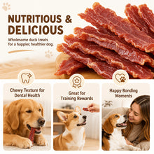 Load image into Gallery viewer, Tailfern Duck Jerky Dog Treats, High Protain Dog Training Treats