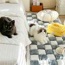 Load image into Gallery viewer, Plaid Square Cotton Pet Friendly Sofa Seat Covers, Couch Protector Mat Pad for Dogs