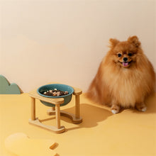 Load image into Gallery viewer, Elevated Dog Bowls with Bamboo Stand