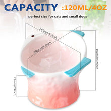 Load image into Gallery viewer, Cute Fish Shape Ceramic Raised Cat Bowls