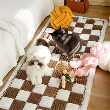 Load image into Gallery viewer, Plaid Square Cotton Pet Friendly Sofa Seat Covers, Couch Protector Mat Pad for Dogs