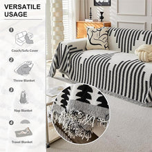 Load image into Gallery viewer, Boho Anti-Slip Anti-Scratch Chenille Couch Cover