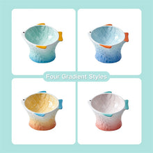 Load image into Gallery viewer, Cute Fish Shape Ceramic Raised Cat Bowls