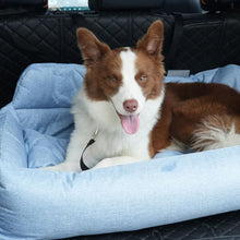 Load image into Gallery viewer, Large Travel Safety Dog Car Back Seat Bed with Seat Belt