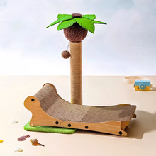 Load image into Gallery viewer, HiFuzzyPet Beach Cat Scratcher with Lounge Chair