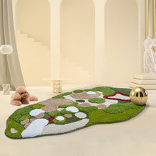 Load image into Gallery viewer, 3D Moss Rug Hand Tufted Wool Pet Rug for Living Room