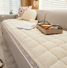 Load image into Gallery viewer, Plaid Square Cotton Pet Friendly Sofa Seat Covers, Couch Protector Mat Pad for Dogs