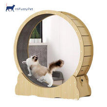 Load image into Gallery viewer, Hifuzzypet Cat Exercise Wheel With Lock Cat Treadmill