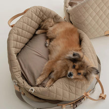 Load image into Gallery viewer, HiFuzzyPet Safety Dog Car Seat Bed with Seat Belt