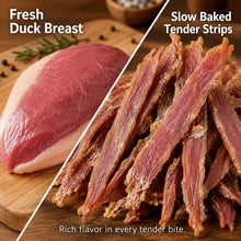 Load image into Gallery viewer, Tailfern Duck Jerky Dog Treats, High Protain Dog Training Treats