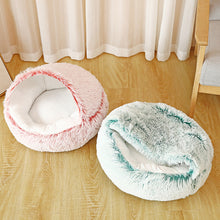 Load image into Gallery viewer, HiFuzzyPet Cat Cave Bed With Fluffy Cover
