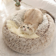 Load image into Gallery viewer, HiFuzzyPet Cat Cave Bed With Fluffy Cover