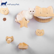 Load image into Gallery viewer, HiFuzzyPet Wall Mounted Cat Shelf for Playing, Climbing