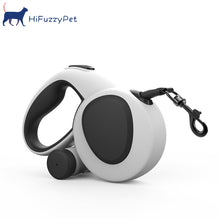 Load image into Gallery viewer, HiFuzzyPet Retractable Dog Leash with Lights and Poop Bag Holder- 16Ft