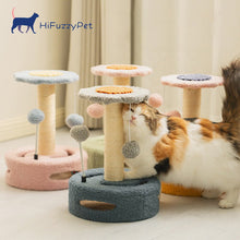 Load image into Gallery viewer, HiFuzzyPet Cute Sunflower Cat Tree for Scratching Climbing & Sleeping