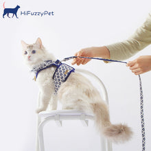 Load image into Gallery viewer, HiFuzzyPet Fashionable Cat Harness and Leash Set - Escape Proof Cat Dog Walking Harness