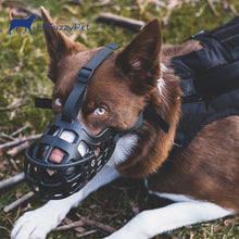 Load image into Gallery viewer, HiFuzzyPet Basket Dog Muzzle with Movable Cover