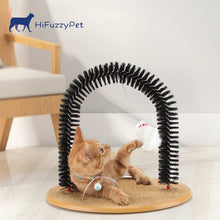 Load image into Gallery viewer, HiFuzzyPet Cat Arch Self Groomer Brush with Scratcher Pad