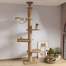 Load image into Gallery viewer, HiFuzzyPet Column Vertical Sisal Cat Climbing Frame