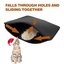 Load image into Gallery viewer, HiFuzzyPet Cat Litter Mat Waterproof Double-Layer Foldable