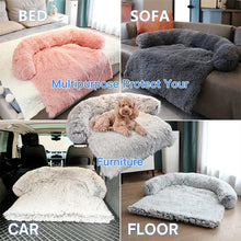 Load image into Gallery viewer, HiFuzzyPet Calming Sofa Dog bed with Removable Washable Cover, Plush Mat for Pet
