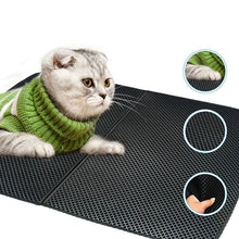 Load image into Gallery viewer, HiFuzzyPet Cat Litter Mat Waterproof Double-Layer Foldable