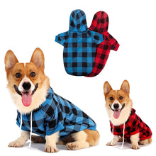 Load image into Gallery viewer, HiFuzzyPet Plaid Dog Hoodie Clothes
