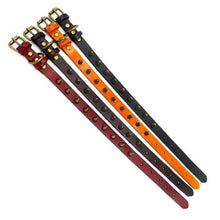 Load image into Gallery viewer, HiFuzzyPet Leather Spiked Dog Collars