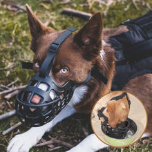 Load image into Gallery viewer, HiFuzzyPet Basket Dog Muzzle with Movable Cover